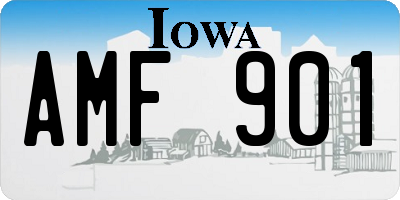 IA license plate AMF901