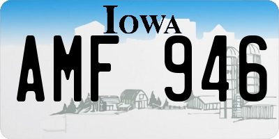 IA license plate AMF946