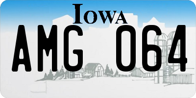 IA license plate AMG064