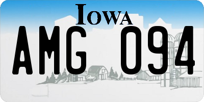 IA license plate AMG094