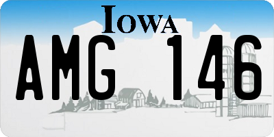 IA license plate AMG146