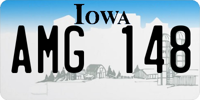 IA license plate AMG148