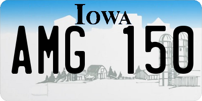IA license plate AMG150
