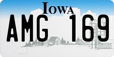 IA license plate AMG169