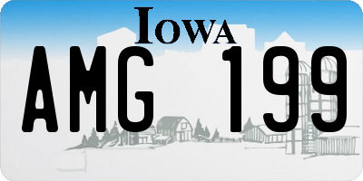 IA license plate AMG199