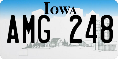 IA license plate AMG248