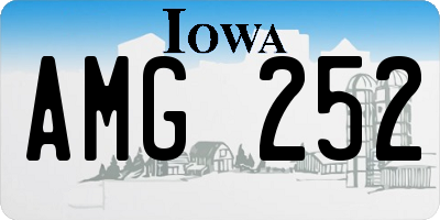 IA license plate AMG252