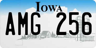 IA license plate AMG256