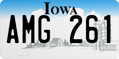 IA license plate AMG261