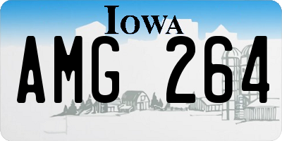 IA license plate AMG264