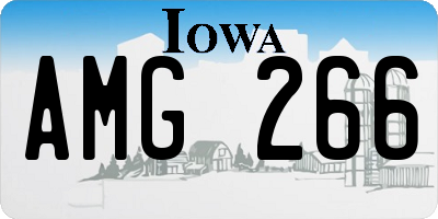 IA license plate AMG266