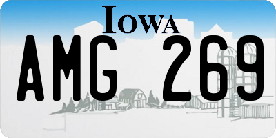 IA license plate AMG269