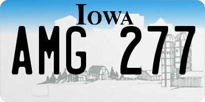 IA license plate AMG277