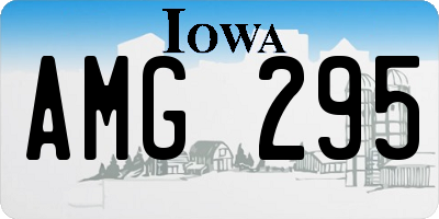 IA license plate AMG295