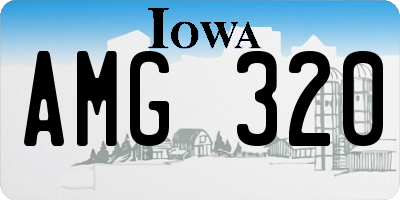 IA license plate AMG320