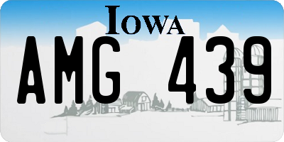 IA license plate AMG439
