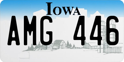 IA license plate AMG446