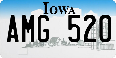 IA license plate AMG520