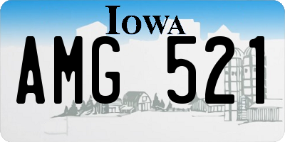 IA license plate AMG521