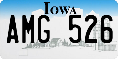 IA license plate AMG526