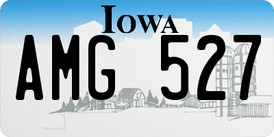 IA license plate AMG527