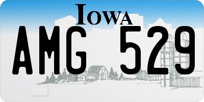 IA license plate AMG529