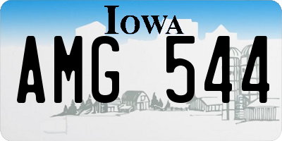 IA license plate AMG544