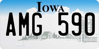 IA license plate AMG590