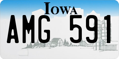 IA license plate AMG591