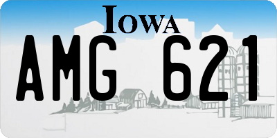 IA license plate AMG621