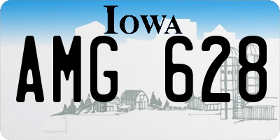 IA license plate AMG628