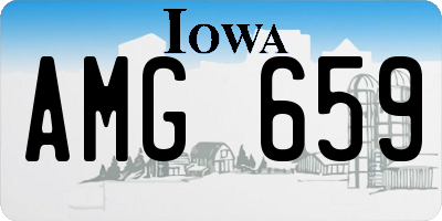 IA license plate AMG659