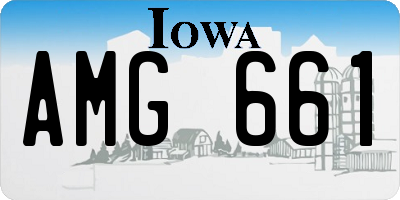 IA license plate AMG661