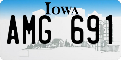 IA license plate AMG691