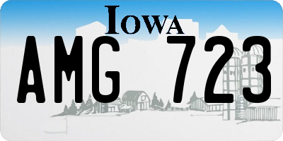 IA license plate AMG723