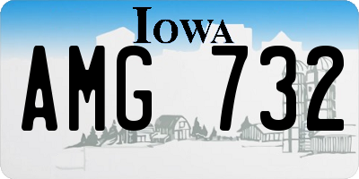 IA license plate AMG732