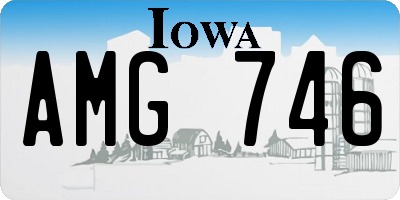 IA license plate AMG746