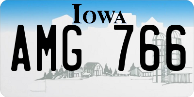 IA license plate AMG766