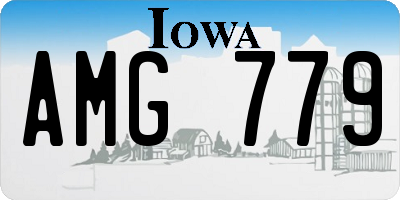 IA license plate AMG779