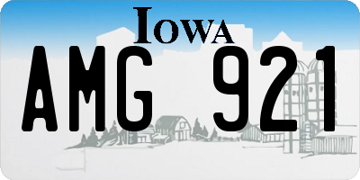 IA license plate AMG921
