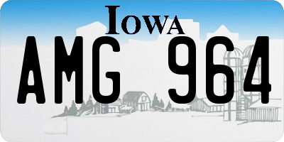 IA license plate AMG964
