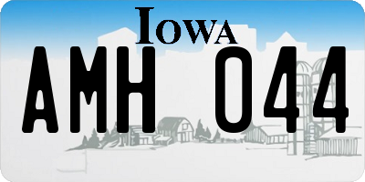 IA license plate AMH044