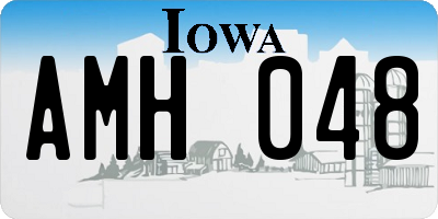 IA license plate AMH048