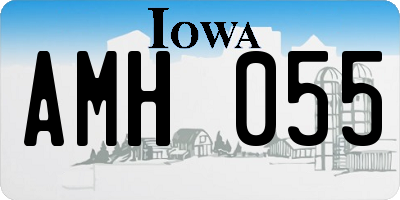 IA license plate AMH055