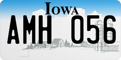 IA license plate AMH056