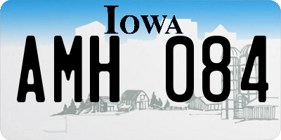 IA license plate AMH084