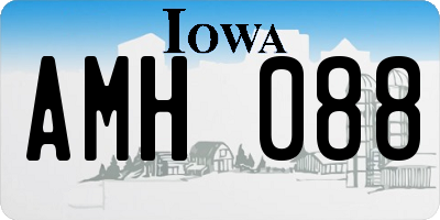 IA license plate AMH088