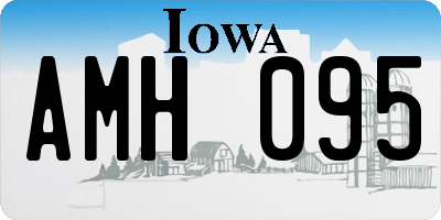 IA license plate AMH095