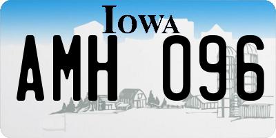 IA license plate AMH096