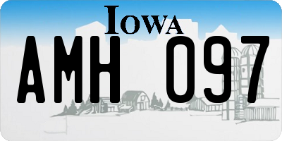IA license plate AMH097